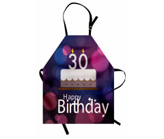 Birthday Cake Candles Apron