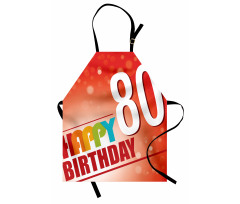 80 Old Birthday Party Apron