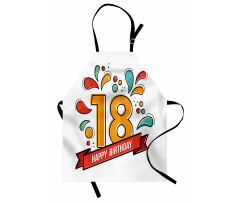 Doğum Günü Mutfak Önlüğü On Sekiz Yaş Kutlaması