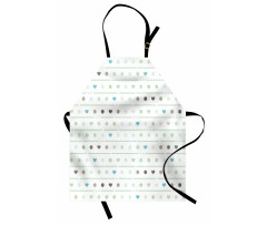 Polka Dots Hearts Apron