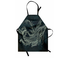 Doodle Coral Reef Seaweed Apron