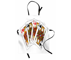 Queens Poker Play Cards Apron