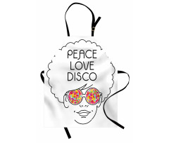 Hippi Mutfak Önlüğü Barış Aşk Disko