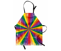 Vintage Radial Scratched Apron