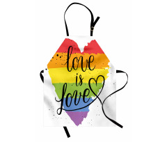 Love is Love Art LGBT Apron