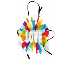 Love Burst Gay LGBT Apron