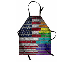 Brick Wall Pride Apron