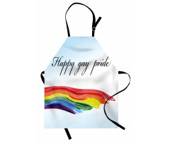 Celebratory Text Colorful Apron