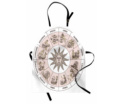 Circle of Zodiac Sign Apron