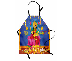 Ethnic Figures Lotus Ancient Apron