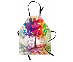 Colorful Spring Tree Apron