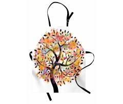 Spring Season Tree Leaves Apron