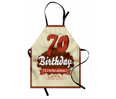Doğum Günü Mutfak Önlüğü Yetmiş Yaş Partisi