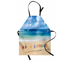 Happy Birthday Sign Apron