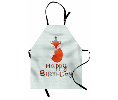 Fox Greeting Text Apron