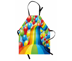 Balloons Ribbons Wavy Apron