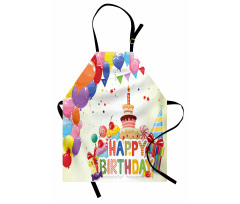 Hearts Funny Cupcakes Apron