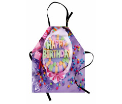 Birthday Cake Presents Apron