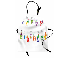 Funny Letters on Ropes Apron