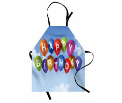 Balloons Letters Sky Apron