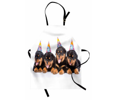 Birthday Dogs Hats Apron