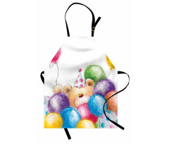 Sketchy Bear Balloons Apron