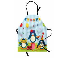 Birthday Penguin Apron