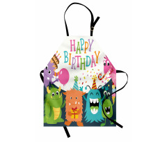 Monster Birthday Apron