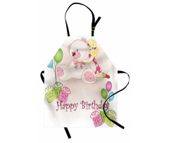 Girls Teddy Bears Apron