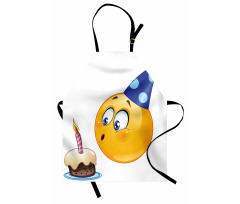 Emoji Face with Cone Apron