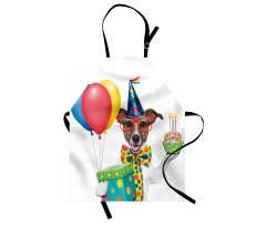 Birthday Dog Cake Apron