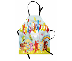 Farm Barn Animals Apron