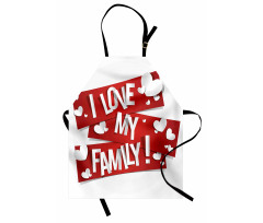 Family Love Heart Apron