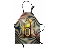 Antique Radio Music Box Apron