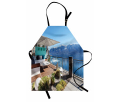 Snowy Mountain Ocean Apron