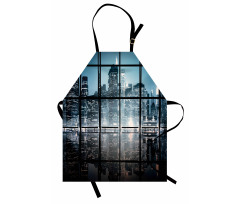 New York at Night Scenery Apron