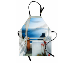 Sunset Santorini Island Apron