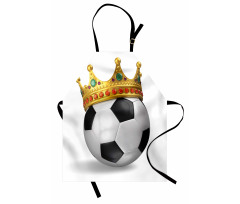 Football Soccer with Crown Apron