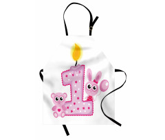 Girls Birthday Bunnies Apron