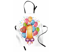 Doğum Günü Mutfak Önlüğü Rengarenk Balonlar