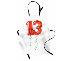 Red Balloons 13 Apron