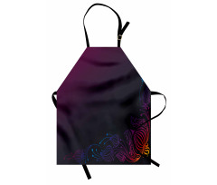 Floral Like Swirls Frame Apron