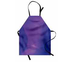 Indigo Wavy Modern Art Apron