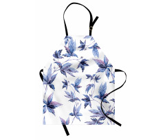 Watercolored Tree Leaves Apron