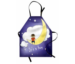 Boy Baby Sky Greeting Apron