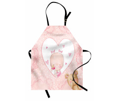 Girls Baby Teddy Bear Apron