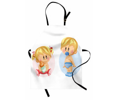 Happy Babies Playing Apron