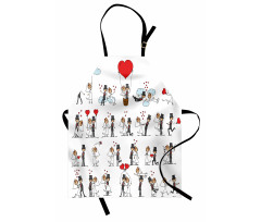 Couple on Clouds Apron