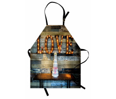 Wedding Cake Love Wood Apron