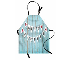 Just Married on Wood Door Apron